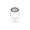Compact filter for adhesive vapors