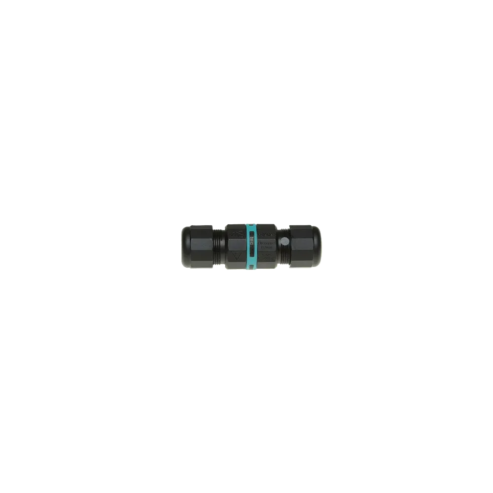TH391 cable connector, 3p, with wire protection, D7-12mm, IP68