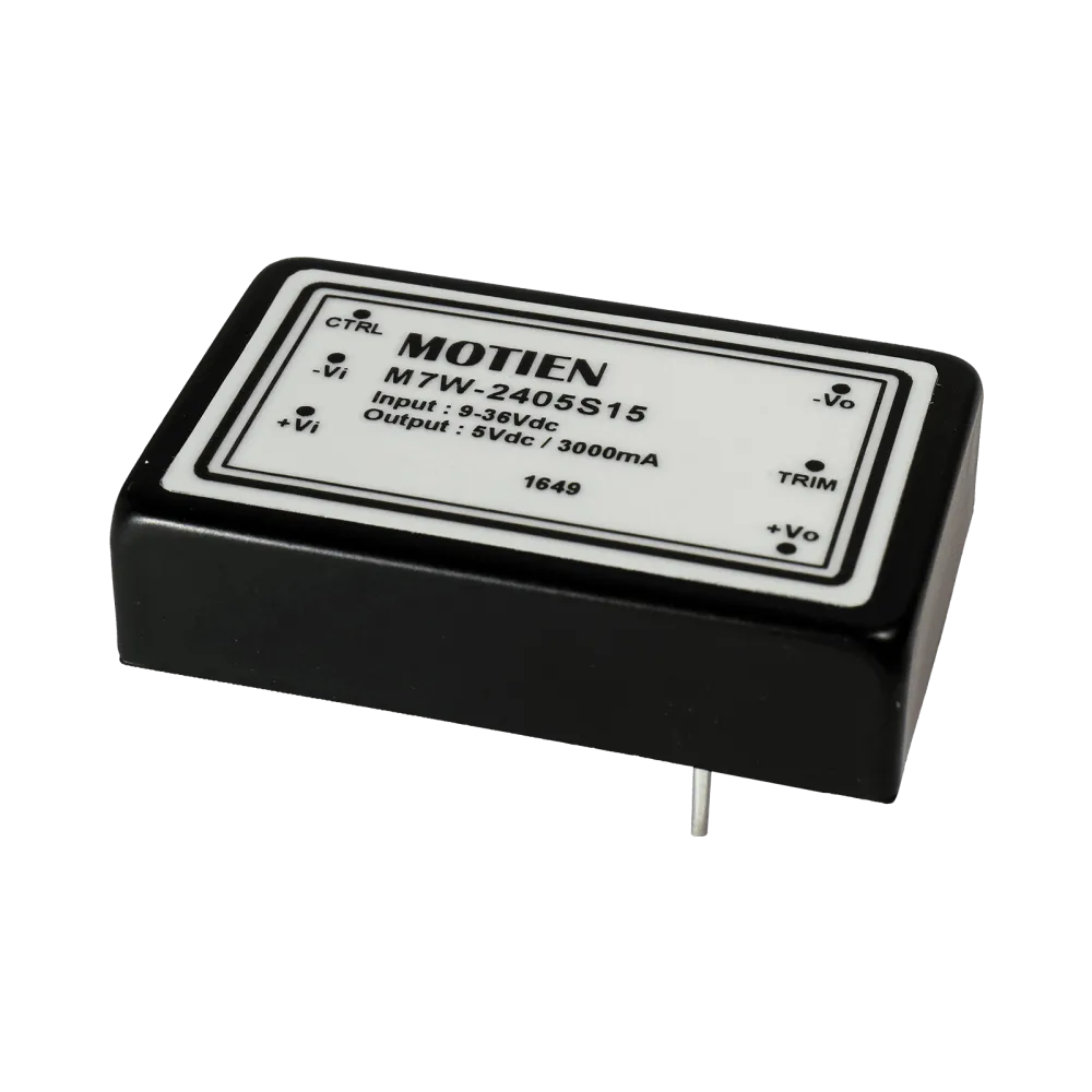 15W DC/DC-Converter, Input 18…75V, Output 5V/3A