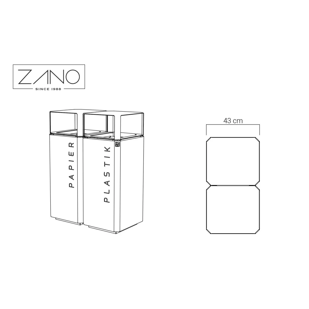 Stilo Recycling Bin