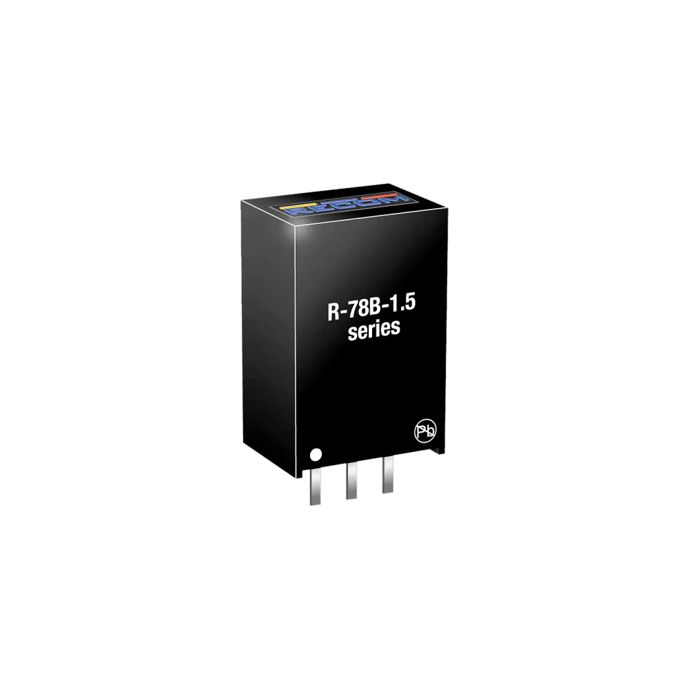 4.95W DC/DC-Converter, Input 4.75…18V, Output 3.3V/1500mA, SIP3
