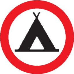 Zelten verboten