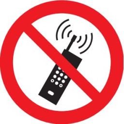 Utilisation de téléphone portable interdite