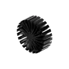 Modular LED star heat sink, ø86mm, H 30mm, Black anodized