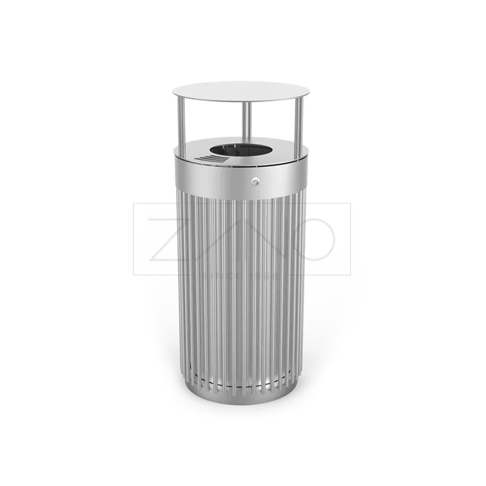 Tubus litter bin with ashtray