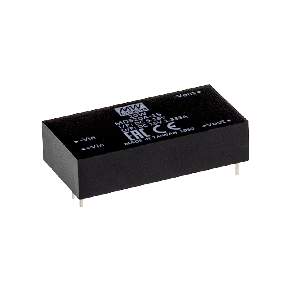 20W DC/DC-Converter, Input 18…36V, Output 5V/4A