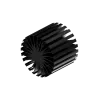 Modular LED star heat sink, ø99mm, H 80mm, Black anodized