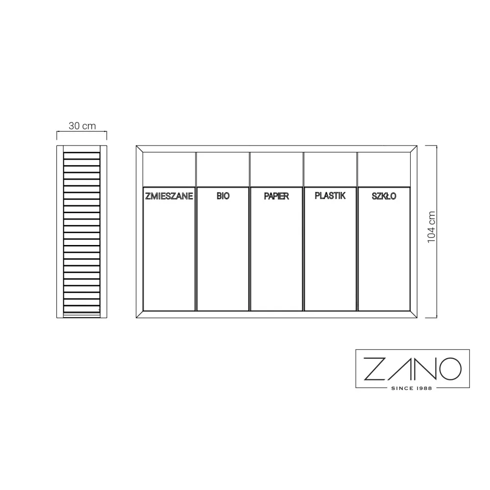 Pavo Recycling Bin