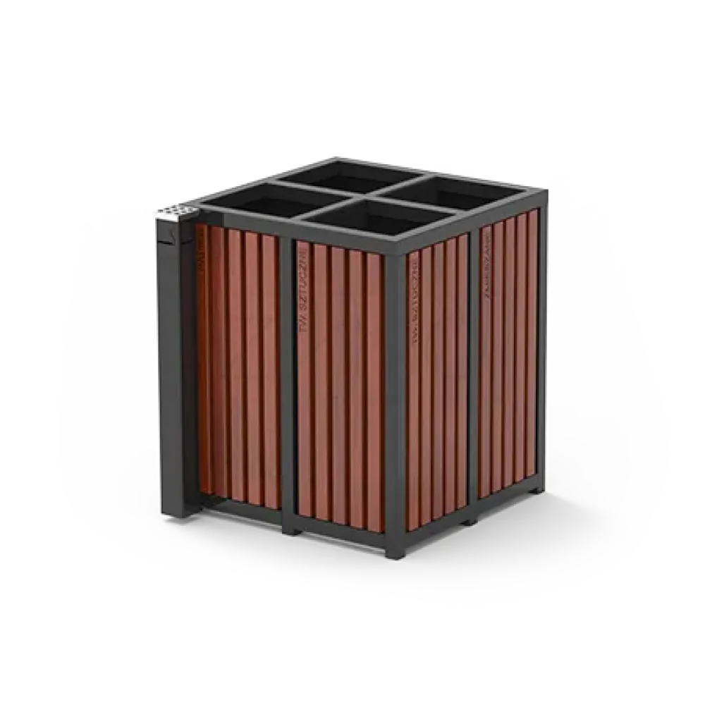 Recycling bin with ashtray Altus