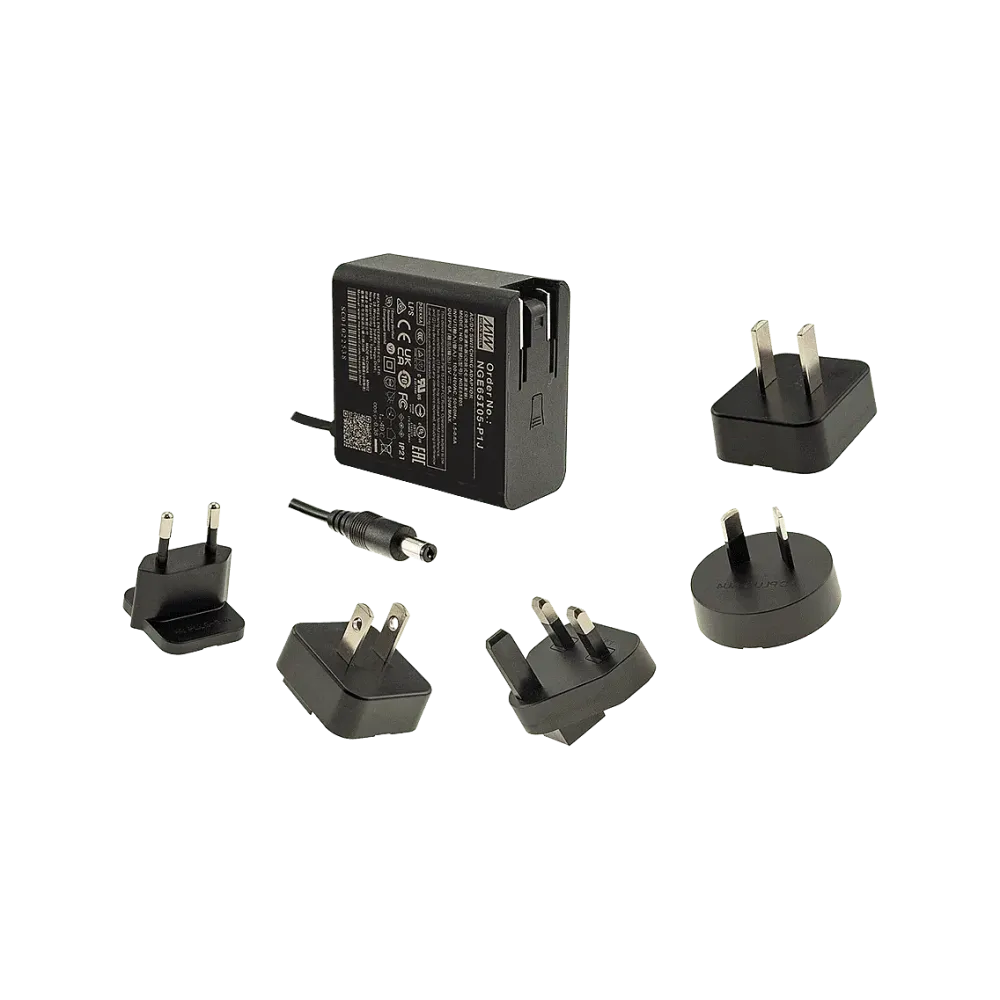 53W plug-in power supply 9V/5.96A, Interchangeable type