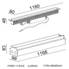 Matrix Recessed - Recessed Wallwasher with Lens L. 1180