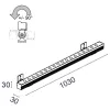 Matrix Mini Floodlight 2813P/NPRCNB-Floodlights - Floodlight with Lens L. 1030 - Remote driver 24Vdc