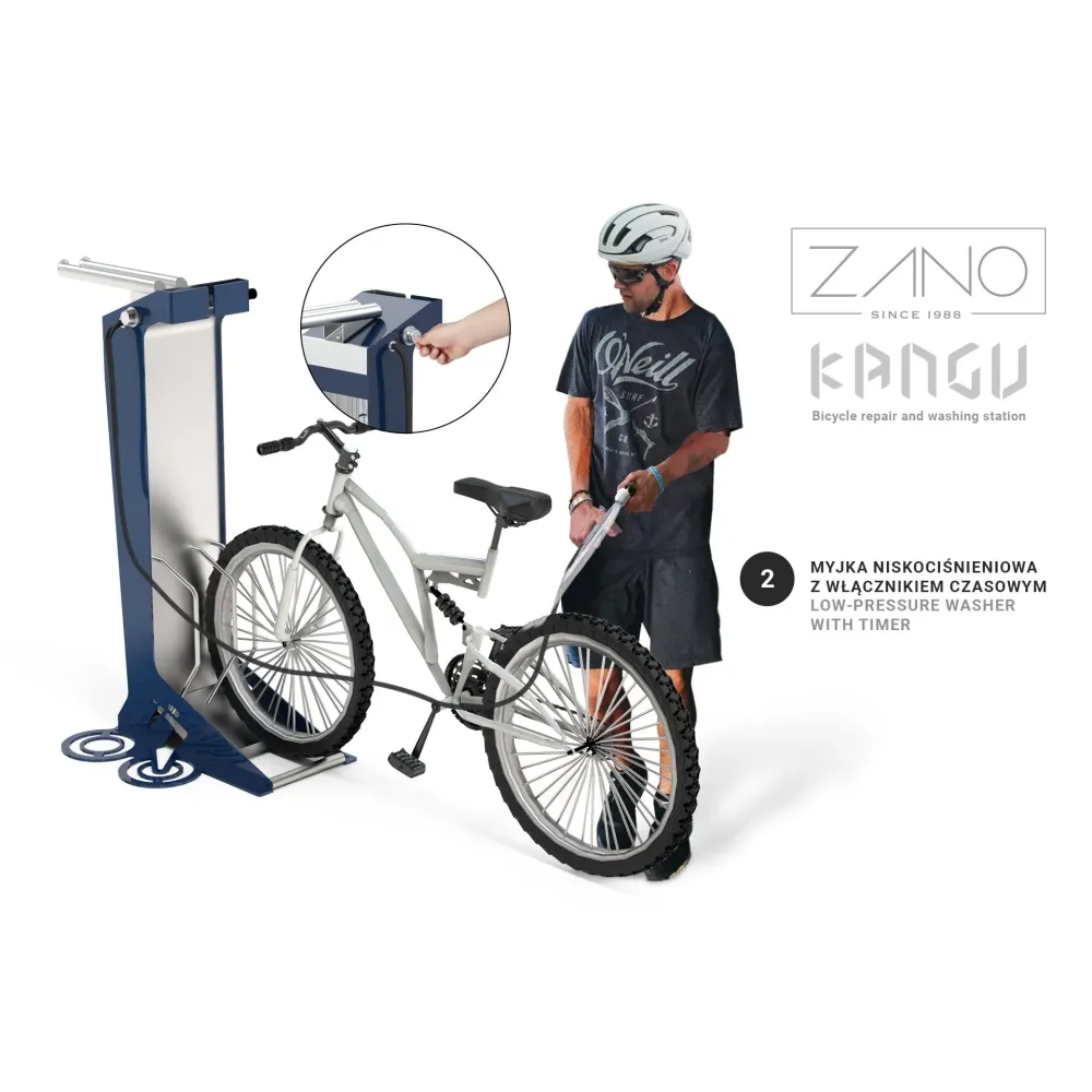 Kangu bicycle wash and repair station