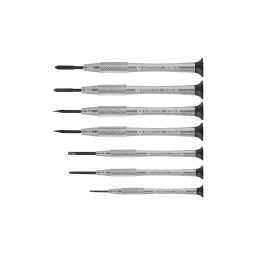 Watchmaker's screwdriver set 7 pcs slotted and cross recessed