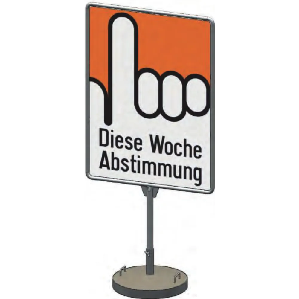 Poster stand for information board