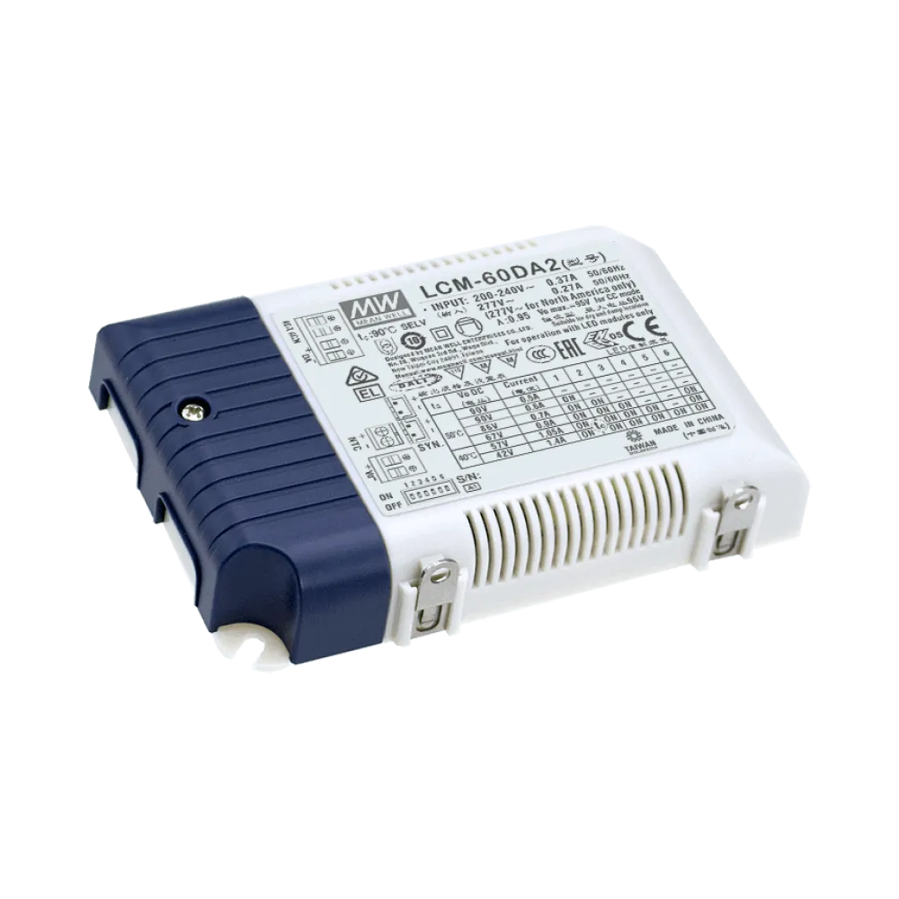 60W LED Driver CC 500/600/700/900/1050/1400mA, DALI2