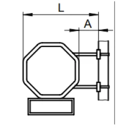 STOP and rectangular sign with steel band