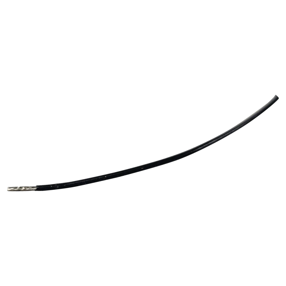 Wire 0.5mm2 black (roll = 100m)