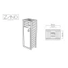 Pavo Litter Bin with ashtray
