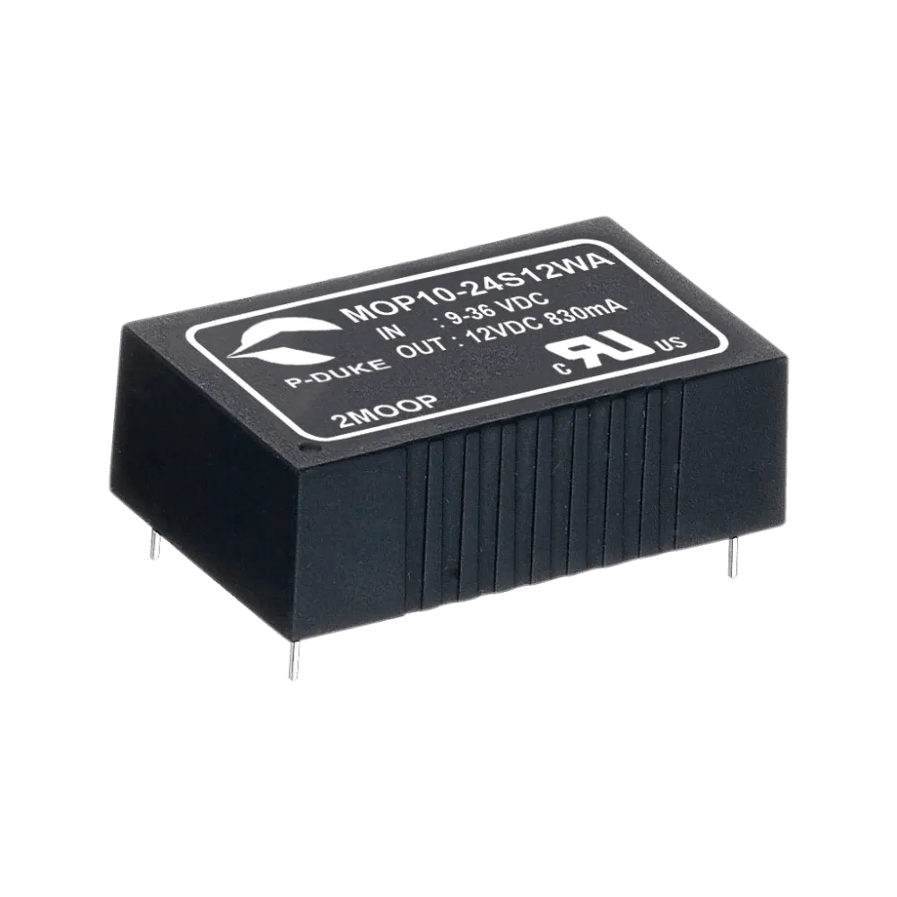 10W medical DC/DC-Converter, Input 9…36V, Output 15V/0.67A