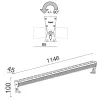 RGBW Matrix Floodlight 2803P/RCRC.SW-RGBW - Wallwasher RGBW L.1146