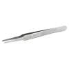 Precision tweezers with flat rounded tips