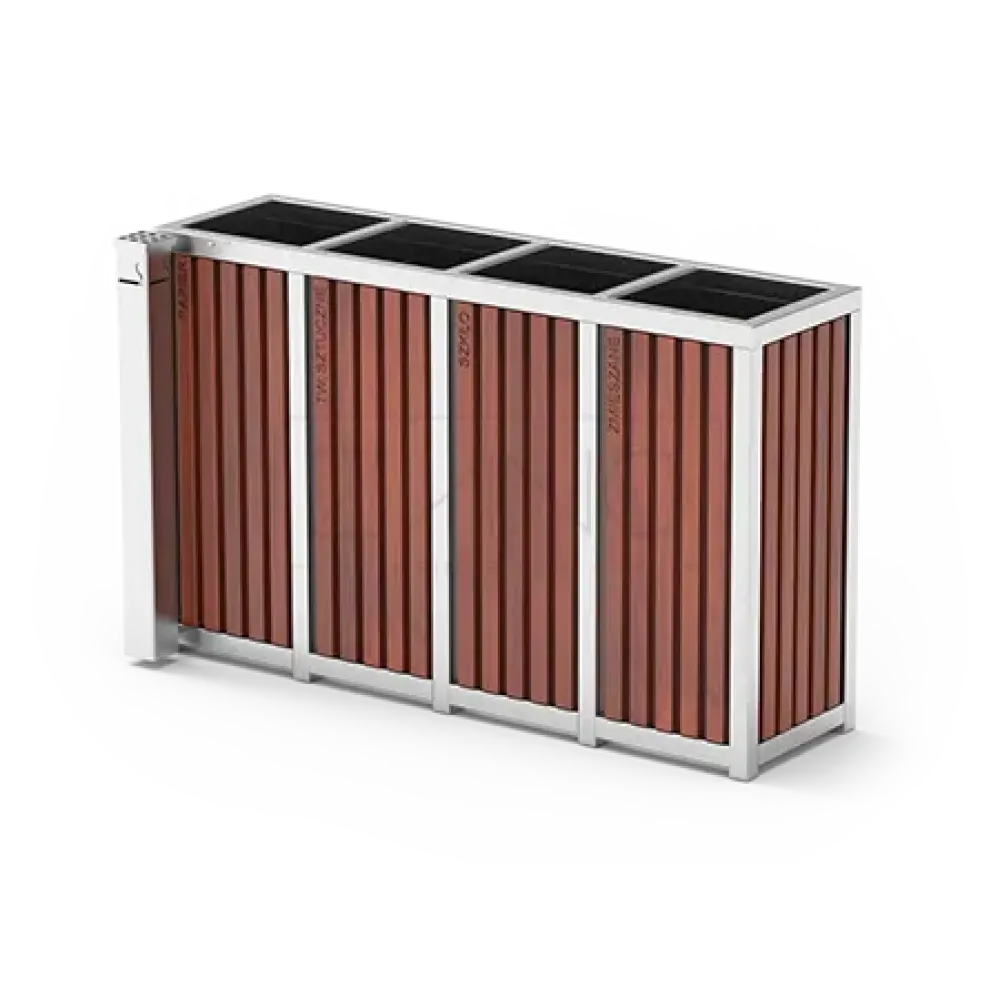 Altus recycling bins with ashtray