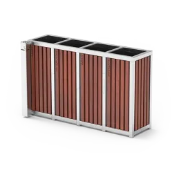 Altus recycling bins with ashtray