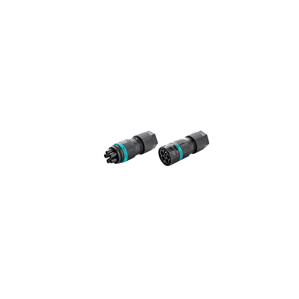Mini Circular Connector TH387 long, Plug, 5P, Screw, IP66/IP68