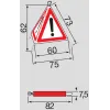 Three-sided folding signal (fluorescent)