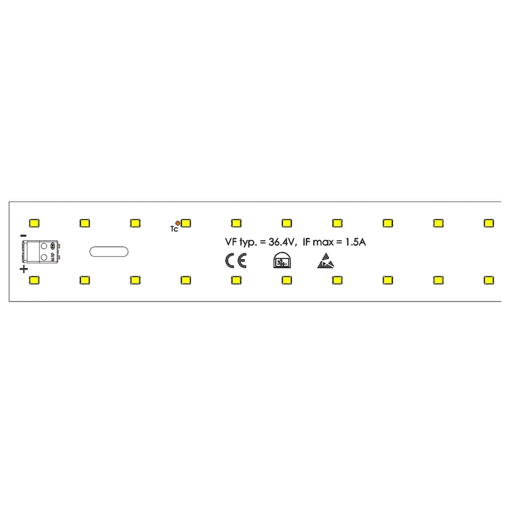 LED module 1150x35mm / 3000K / CRI >80 / 130LED