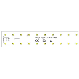LED module 1150x35mm / 3000K / CRI >80 / 130LED