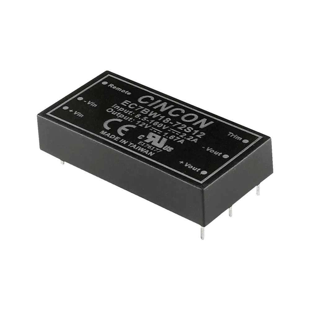 20W DC/DC converter, input 43...160V, output 12V/1.67A