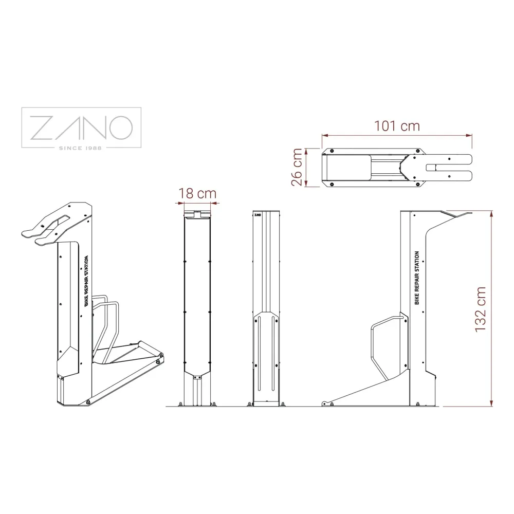 Repair station for Stilo bicycles