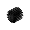 Modular LED star heat sink, ø134mm, H 100mm, Black anodized