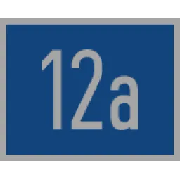 Classic house number 145x115