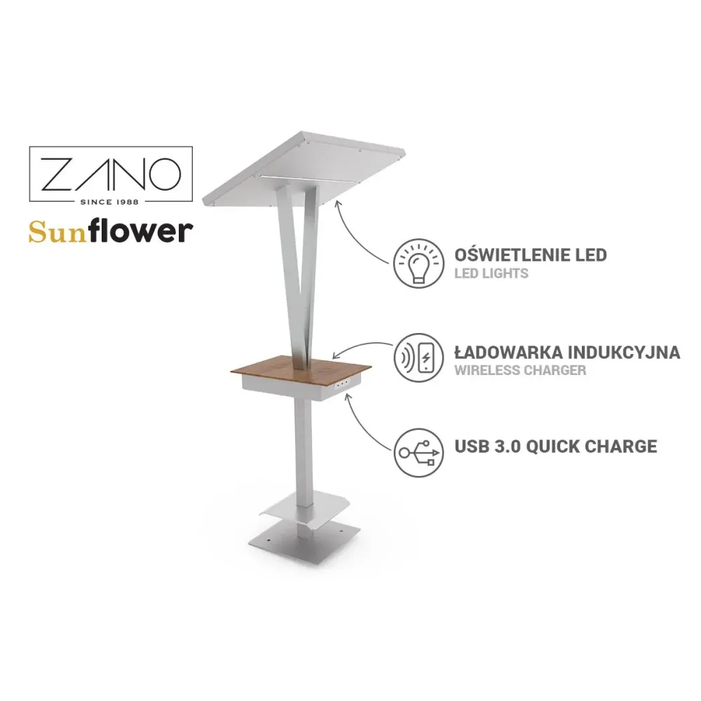 Solar charging station Sunflower