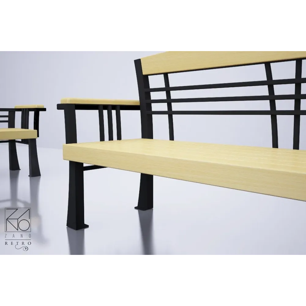 Art Nouveau bench