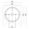 RGBW Kubo12-B 2112W/RCRC.MB-RGBW - Adjustable Floodlight RGBW - Remote driver 24Vdc