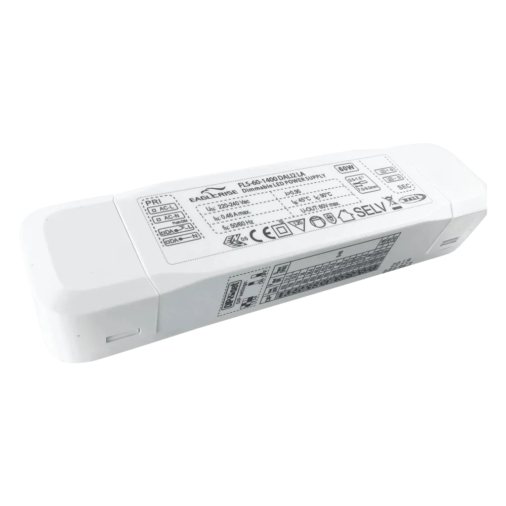 60W LED Driver CC 650-1400mA,9-48Vdc, DALI2