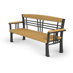 Art Nouveau bench