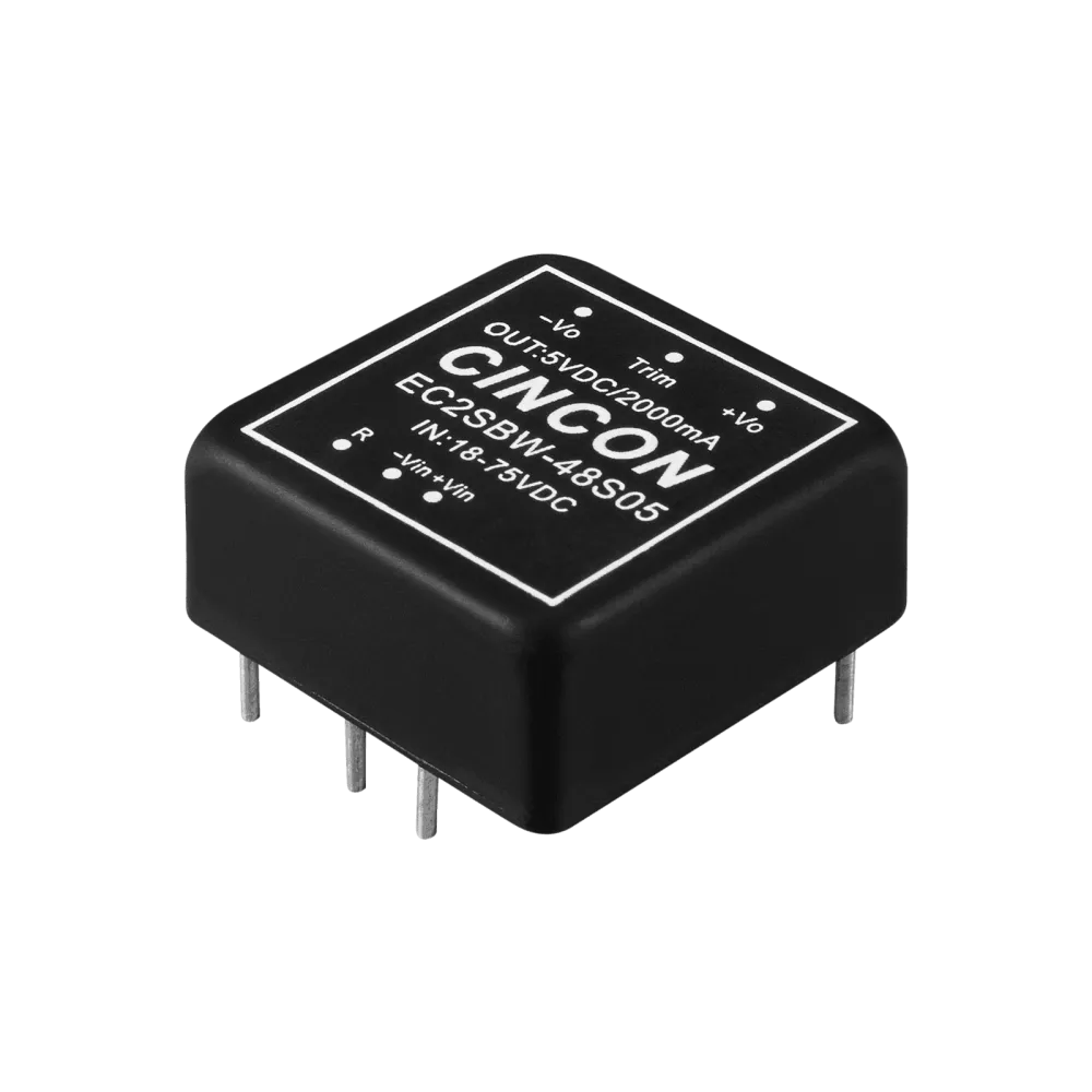 10W DC/DC-Converter, Input 18…75V, Output +/-12V / +/-0.416A