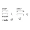 PCB Post connector with strain relief 1001 grey