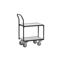 ESD shelf roller with tubular push handle, 610 x 410 mm