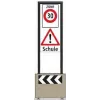 Zone signage stele type 