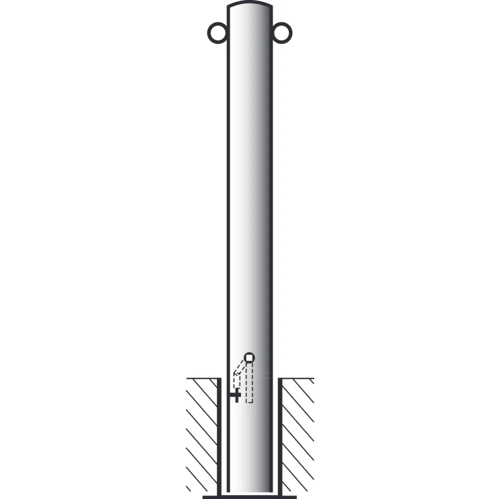 Bollards with square lock