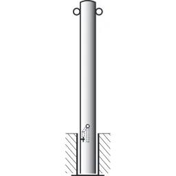 Bollards with square lock