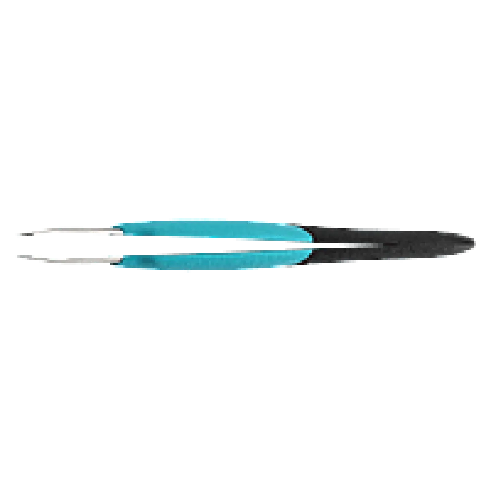 Precision tweezers, curved 30°, relieved