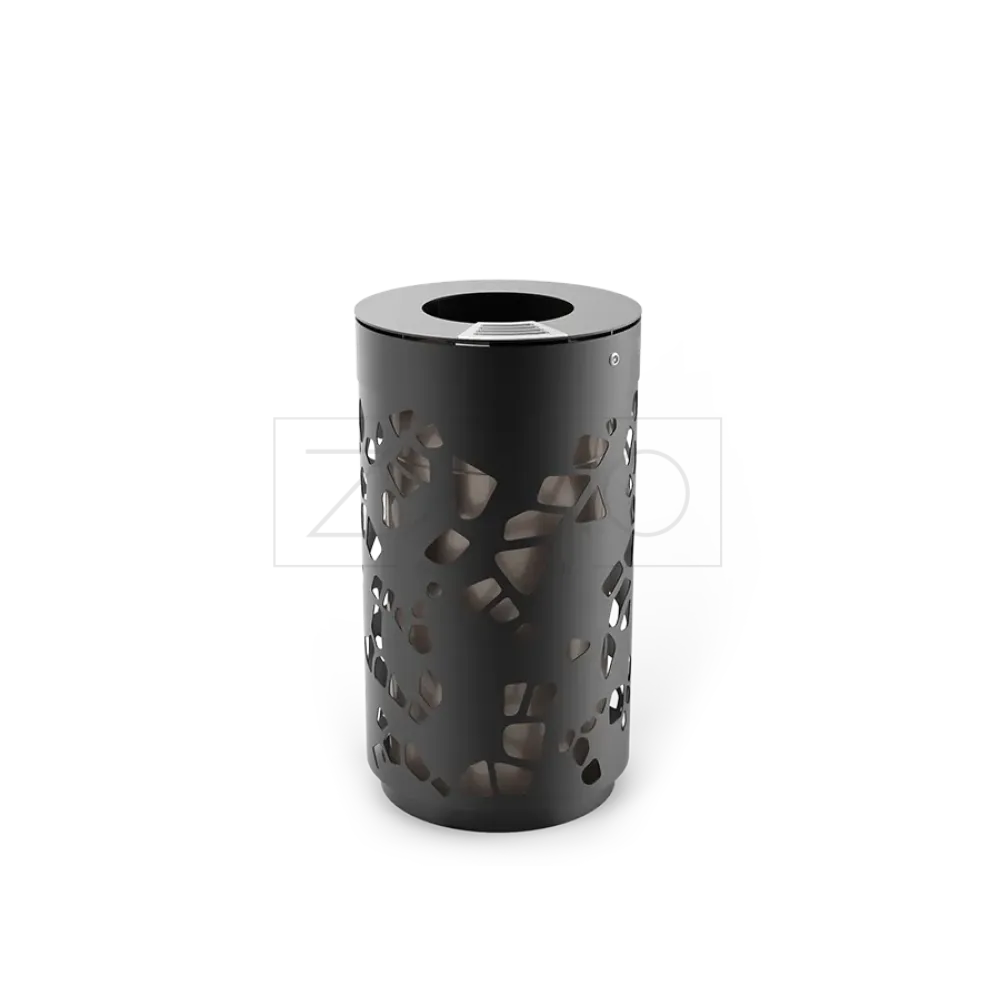 Tubus litter bin with ashtray