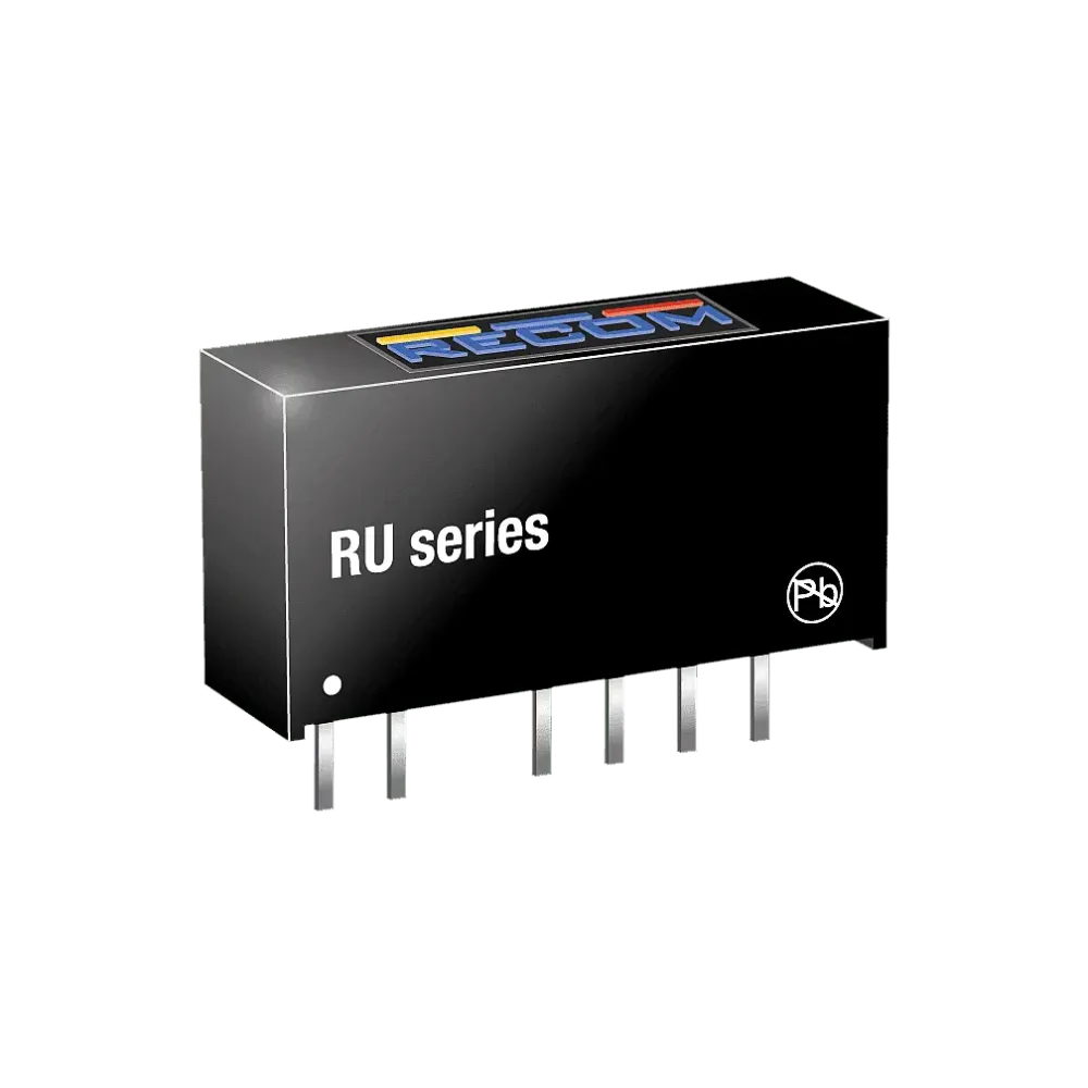 1W DC/DC converter, input 5V, output 5V/100mA, SIP7